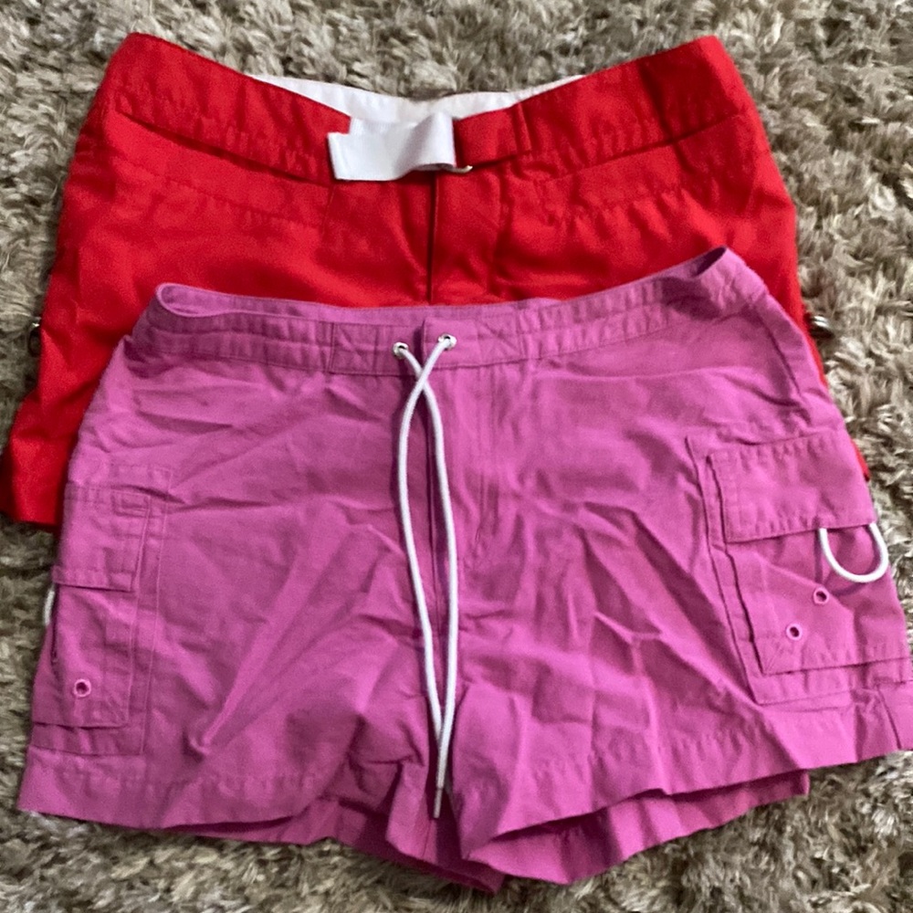 Basic edition pink shorts and red no boundaries shorts size 10